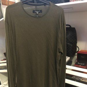 Size M | Rag and Bone long fit shirt (olive)